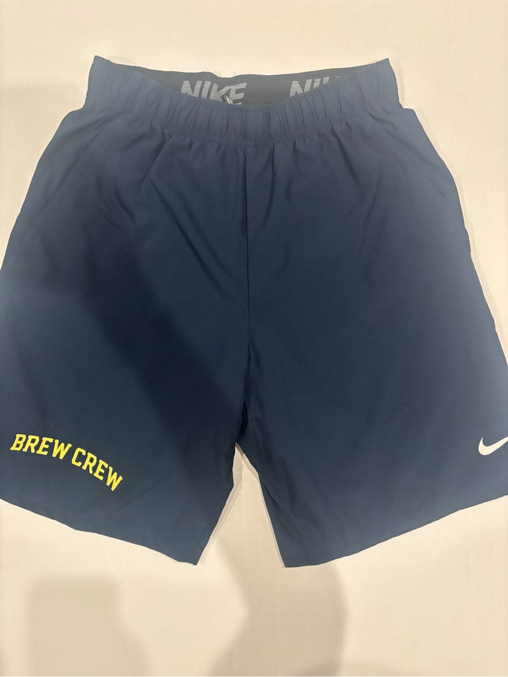 Nike Milwaukee Brewers Shorts Size S Brew Crew Employee Uniform Baseball MLB